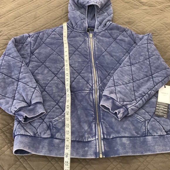 Forever 21 Premium Label Quilted Zip-Up Hoodie size L - NWT - Picture 17 of 17